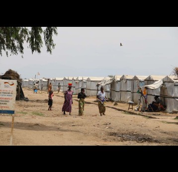 Makeshift camp in Gatumba.  Credit: GAVI/2023Moses Havyarimana.