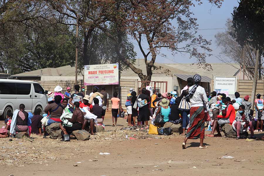 Mothers Awaiting Children Immunisation at Mbare Polyclinic