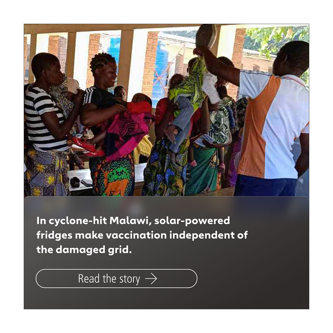 Sunny with a chance of cyclones: Malawi’s cold chain goes solar-powered
