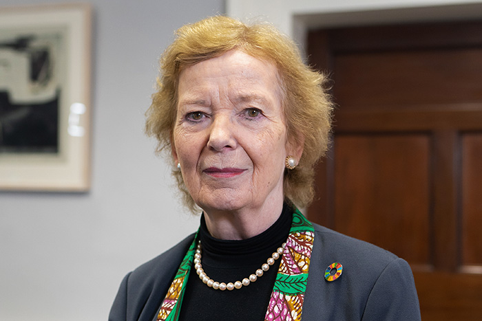 Watch Mary Robinson Gavi@20 interview