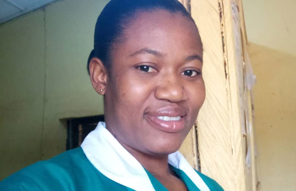 Health worker Adoosa Winnia Health worker Adoosa Winnia