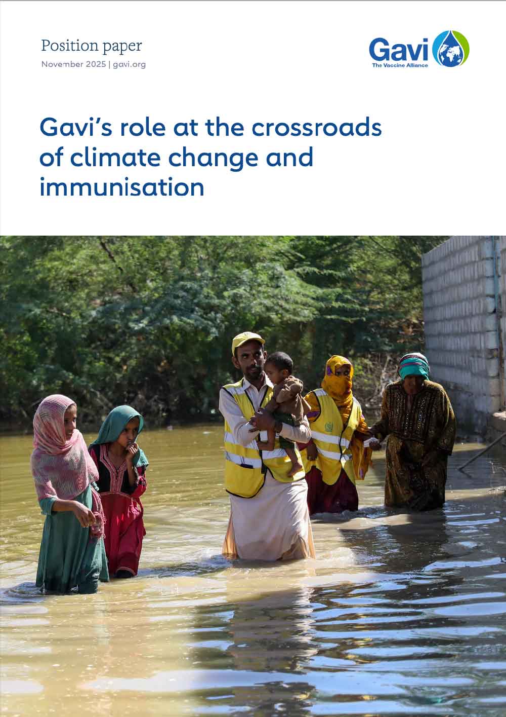 Position paper: climate change and Gavi's role front cover