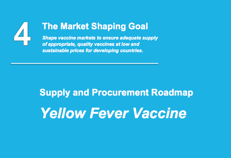 Yellow fever vaccine roadmap public summary (2017) Gavi, the Vaccine