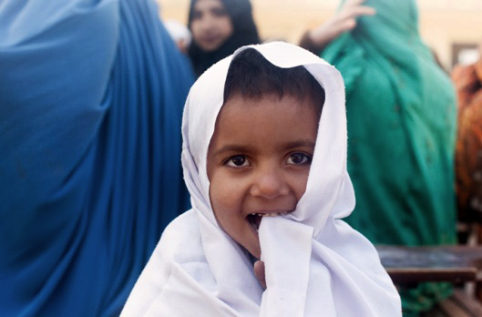 young schoolgirl with white hijabs