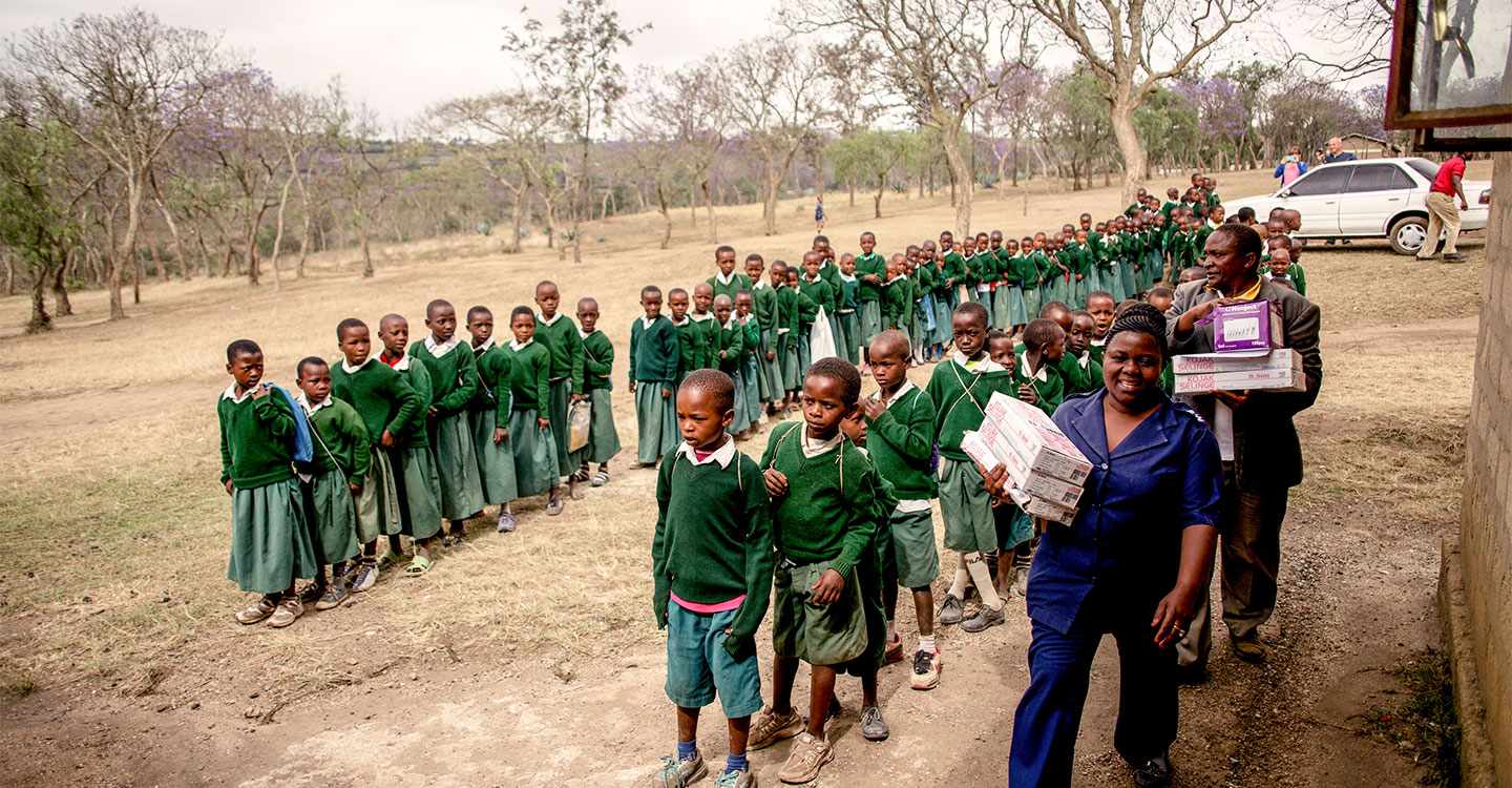 In 2014 Tanzania launched a nationwide campaign to protect 21 million children against measles and rubella. Credit: Gavi/2014/Karel Prinsloo. 