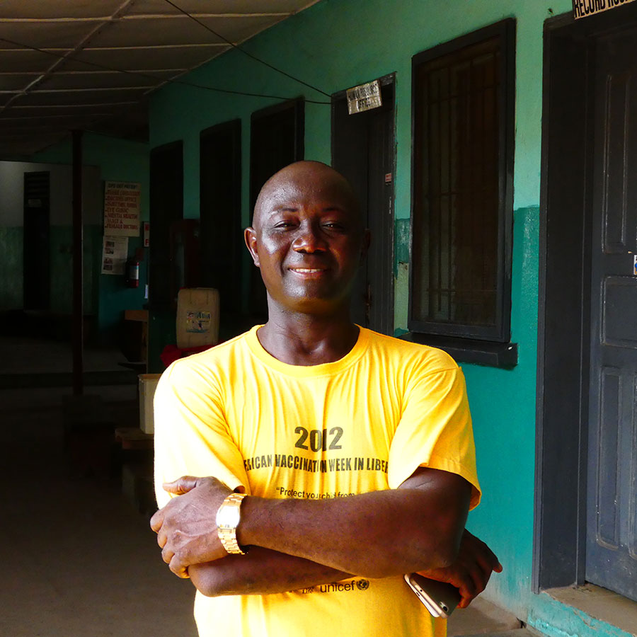 Emmanuel Lasanah, witness to the devastation caused by the Ebola outbreak in West Africa. Credit: Gavi/2016/Duncan Graham-Rowe