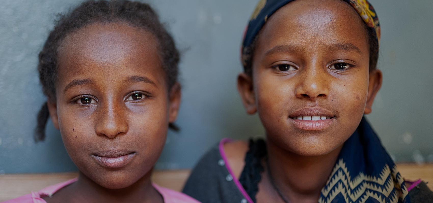 Two teenage girls from ethiopia smile- Gavi/2019/Frederique Tissandier