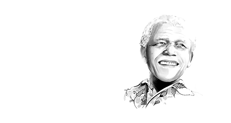 Credit/Amandine Comte/Nelson Mandela illustration