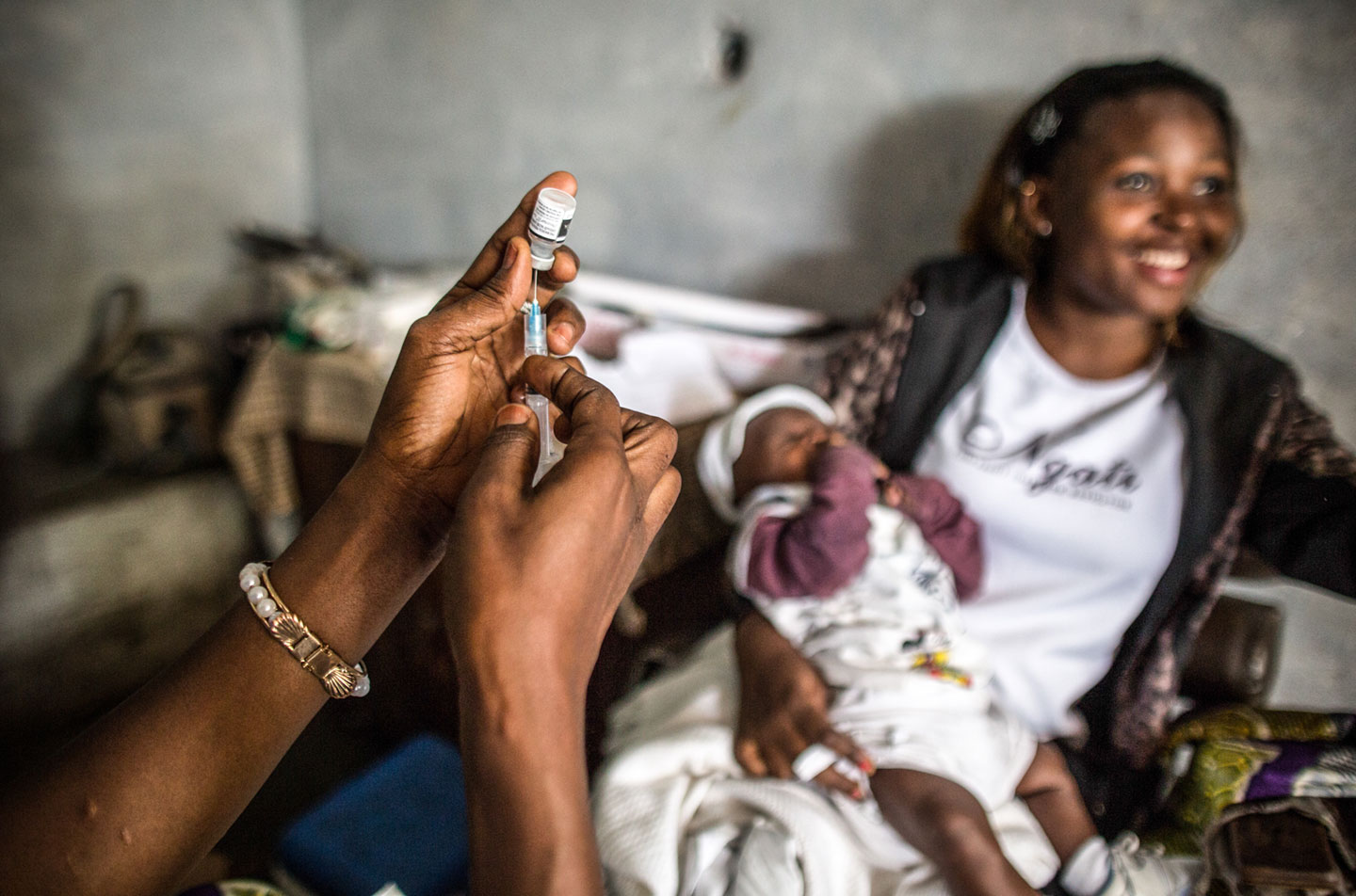 The Republic of Congo introduced the pneumococcal vaccine in 2013, protecting children against one of the leading causes of pneumonia. Credit: Gavi/2013/Evelyn Hockstein.