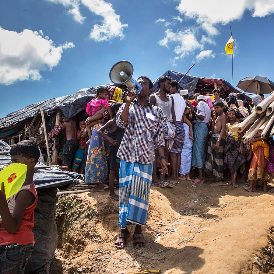 Refugee camps in Cox's Bazar, eastern Bangladesh. Credit: UNICEF/2017/Lemoyne