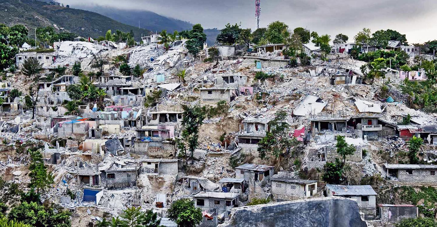Devastating scenes from the 2010 earthquake in Haiti.