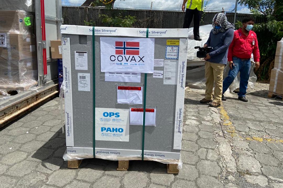 Doses arriving to Nicaragua