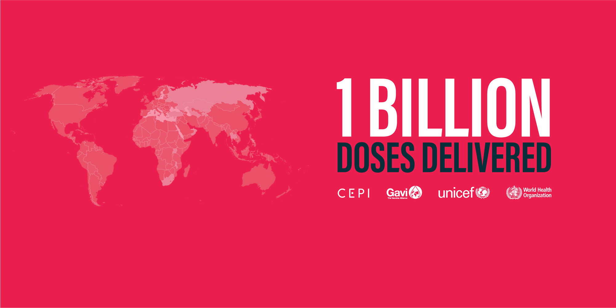 First billion COVID-19 vaccine doses delivered through COVAX