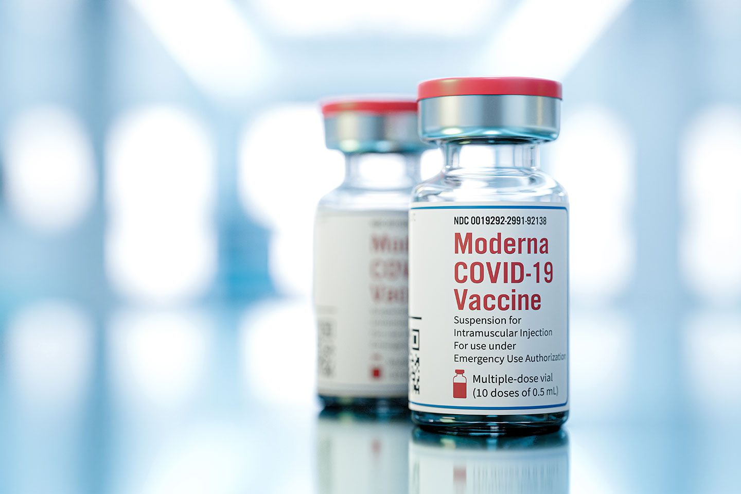 Moderna Inc mRNA type COVID-19 vaccine.