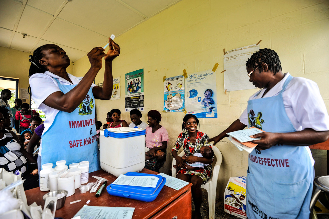The introduction of the pentavalent vaccine in Nigeria. Credit: Gavi/2013/Adrian Brooks.