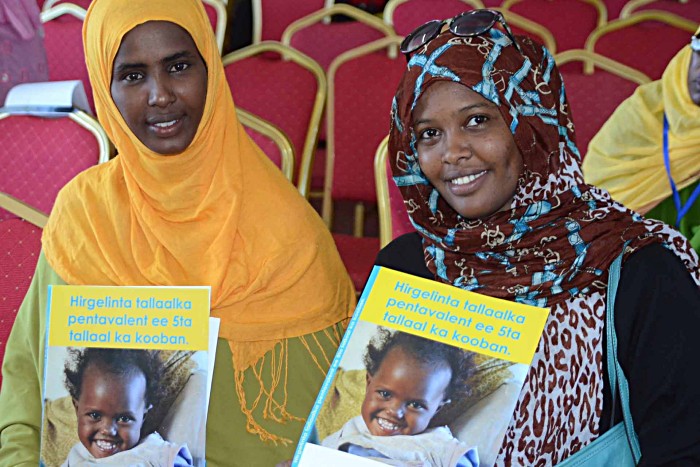 President Sheik Mohamud: “GAVI, UNICEF and WHO have been with the Somalis for the past 22 years. They have lost staff and property. They have faced threat and challenges to save Somali lives. On behalf of the Somali people and on my own behalf, I would like to say thank you”. Somalia is the 71st country eligible for GAVI funding to introduce the pentavalent vaccine – others include Afghanistan, the Democratic People's Republic of Korea, East Timor, Pakistan and Yemen.