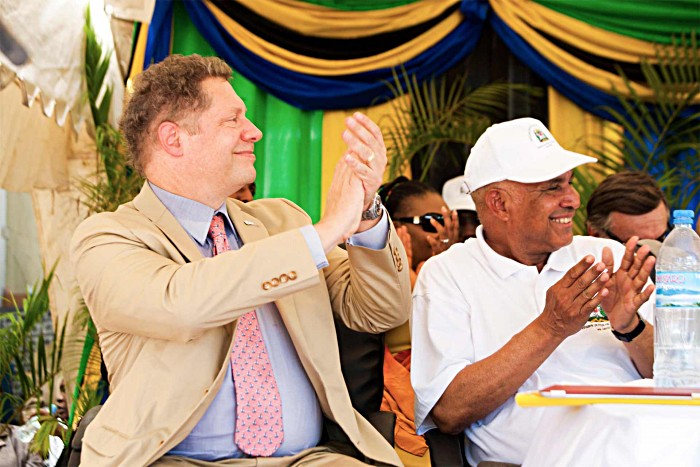 "Vaccines are integral to preventing child deaths. The immunisation programme in Tanzania has been a model for all of Africa," said Alfonso Lennhardt, US Ambassador to Tanzania, seated next to Seth Berkley.