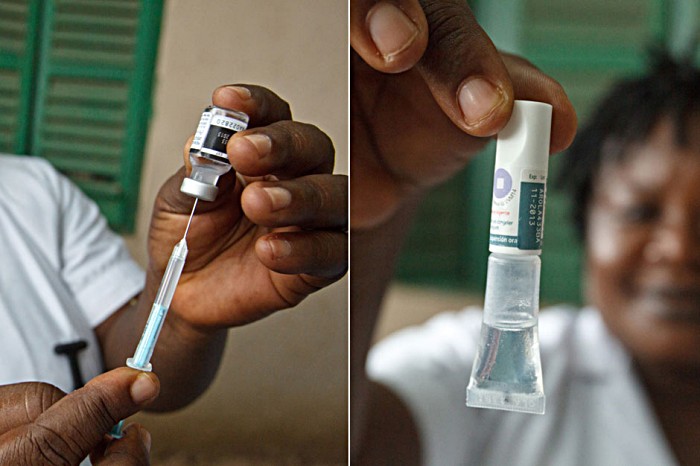 By introducing pneumococcal (left) and rotavirus (right) vaccines, Ghana will protect its under-5’s against the main causes of pneumonia and diarrhoea respectively.  These illnesses accounted for 20% of the 54,000 children who died before their 5th birthday in 2008.