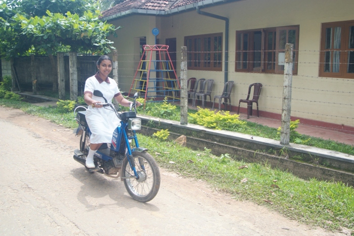 To get to know the 5,000-strong community around Hittatiya in which she works, Saroji rents local office space and visits her outpatients on a scooter donated by UNICEF. She carries scales, vaccines and notebooks and sets up ad hoc clinics. “I've even made a map plotting danger spots, such as pools of water where there might be malaria mosquitoes.”  