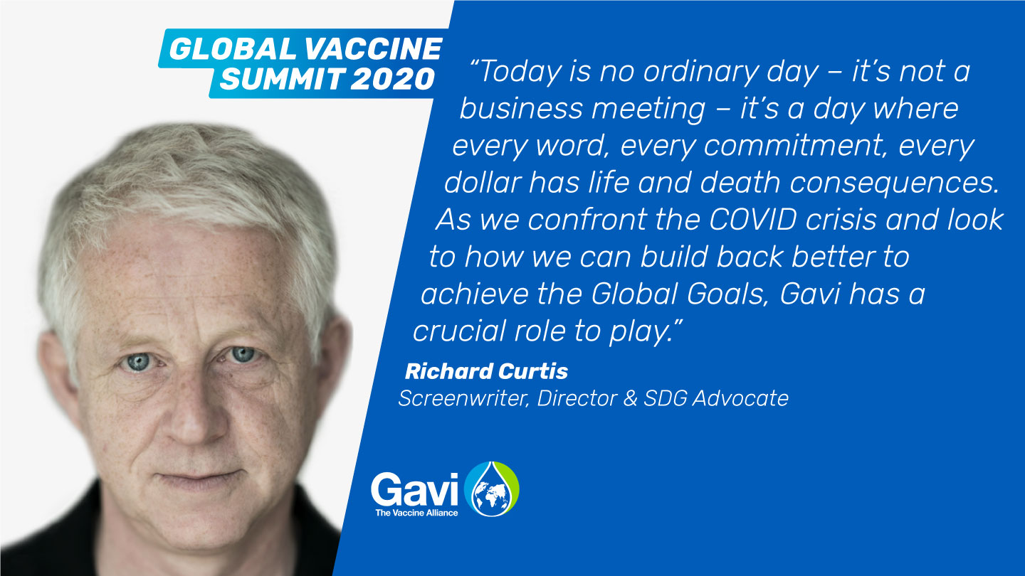 Richard Curtis, Screenwriter, Director & SDG Advocate