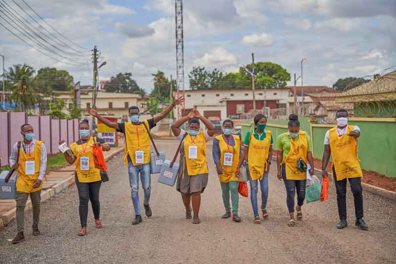 Polio vaccinators. Credit: UNICEF/ACQUAH