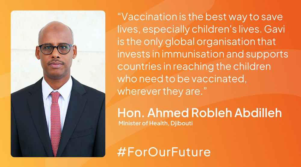 Ahmed Robleh Abdilleh, Minister of Health, Djibouti