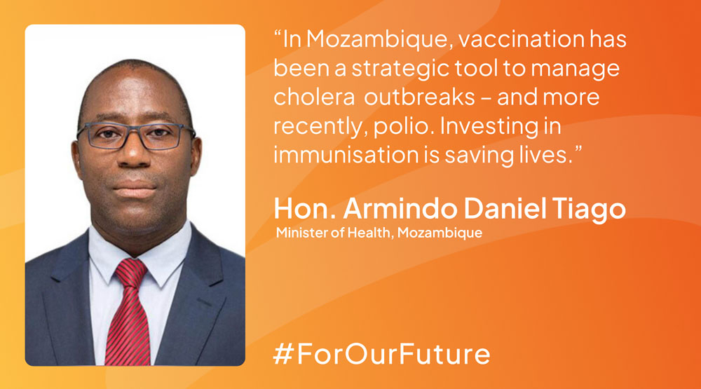 Armindo Daniel Tiago, Minister of Health, Mozambique