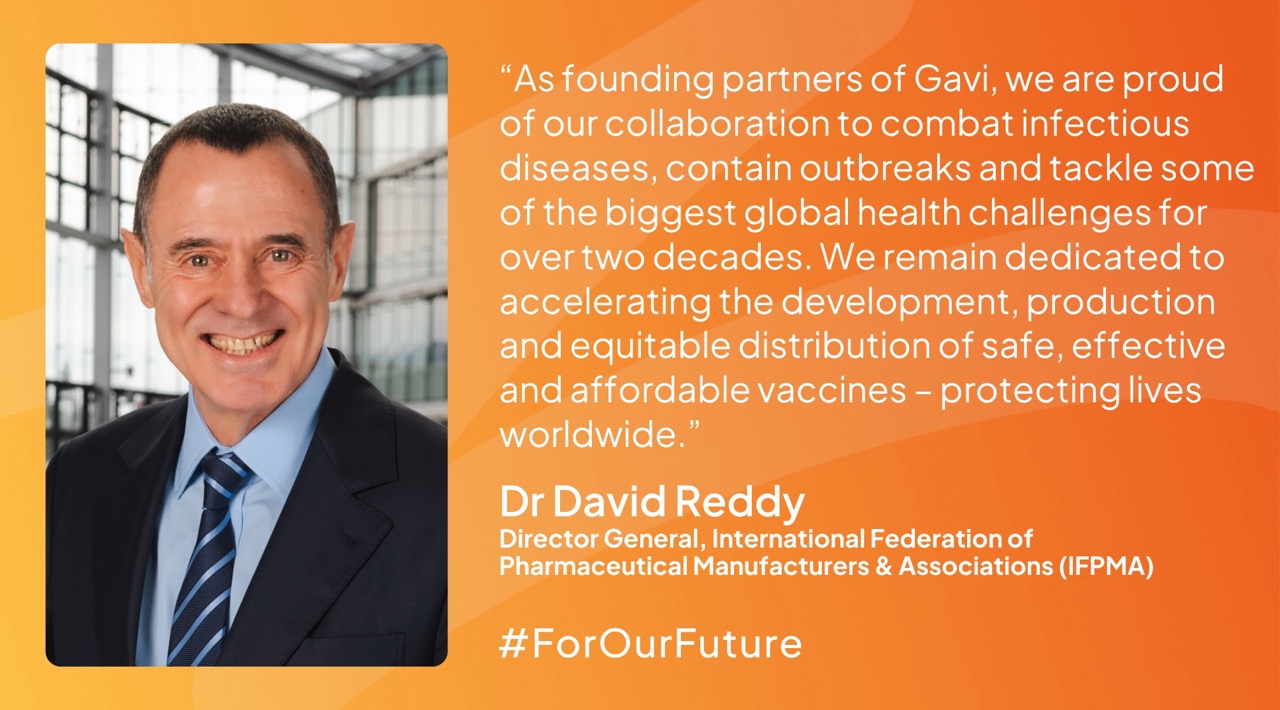 Dr David Reddy, Director General, International Federation of Pharmaceutical Manufacturers & Associations (IFPMA)