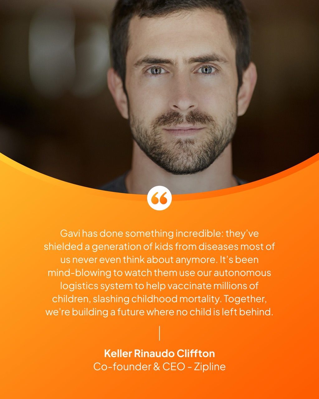 Keller Rinaudo Cliffton, Co-founder & CEO, Zipline