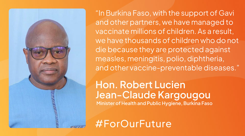 Hon. Robert Lucien Jean-Claude Kargougou, Minister of Health and Public Hygiene, Burkina Faso