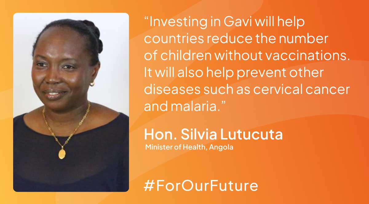 Silvia Lutucuta, Minister of Health, Angola