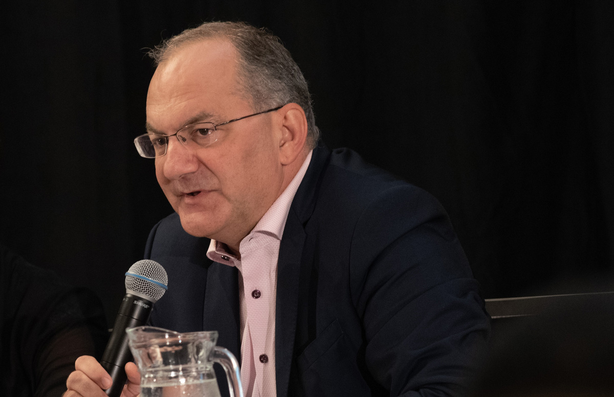 Dr Peter Salama, WHO Executive Director, Universal Health Coverage, speaking during the 2019 PMNCH Accountability Breakfast. Credit: Mélanie Einzig/2019/Gavi.