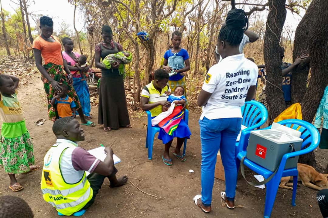 Vaccination en cours en République du Soudan du Sud. Crédit : International Rescue Committee (IRC)