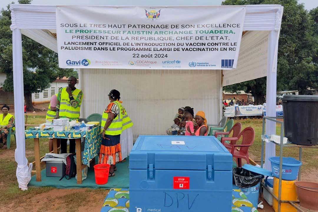 Central African Republic introduces new malaria vaccine in routine EPI to vaccinate around 200,000 children in 2024. Credit: UNICEF CAR