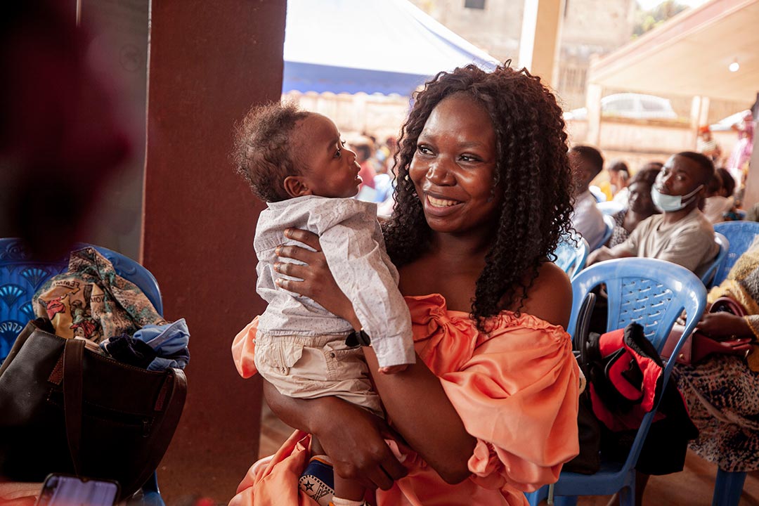 Routine immunisation in SOA District Hospital, Cameroon. Gavi/2024/Go'tham Industry