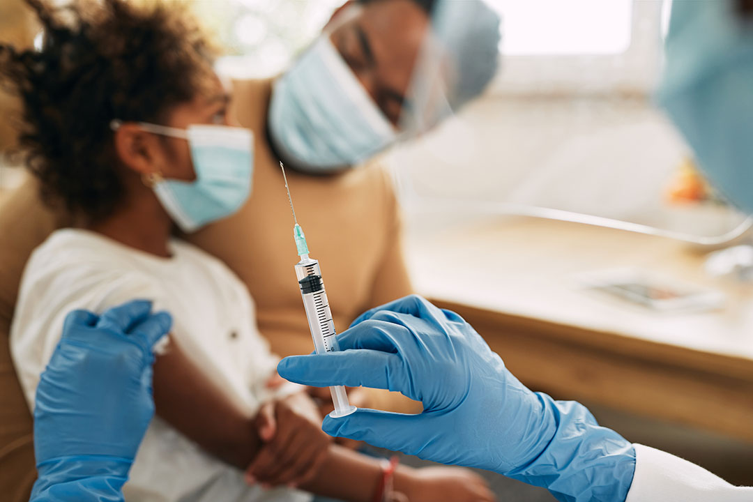 Vaccination des enfants. Crédit : Union africaine