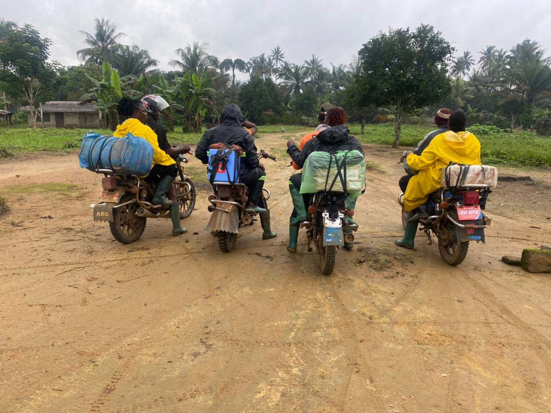 Vaccinators in the north-west region of Cameroon need motorbikes to enter communities and deliver a broader health package. Photo credit: CBCHS/Delphine Fri/2025