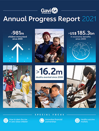 Download the 2021 Gavi progress report