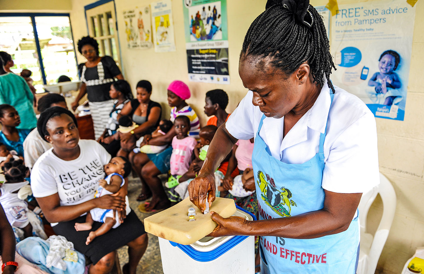 The introduction of the pentavalent vaccine in Nigeria. Credit: Gavi/2013/Adrian Brooks