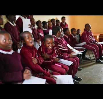 Primary schoolgirls in Eswatini during a HPV vaccination session. Credit: Gavi/2025/Svetlomir Slavchev