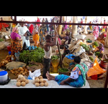 A man pounding casava leaves in the main market of Moroni, Grande Comoros. Credit: John Crane (CC BY-SA 2.0)