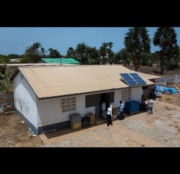 Solar panels that enable full electrification of health facilities