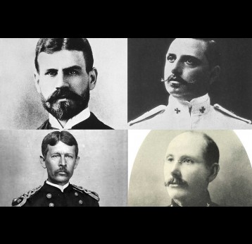The four Yellow Fever Commission doctors who proved yellow fever’s link with mosquitoes: top (L-R) Jesse Lazear; Aristides Agramonte; bottom (L-R)Walter Reed; James Carroll.”