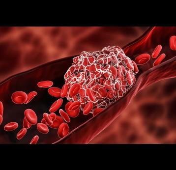 3D rendering of a blood clot