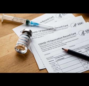 Blank COVID-19 vaccination record cards from the Centers for Disease Control and Prevention