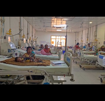 The encephalitis ward at BRD Hospital. Credit: Aayushi Shukla.