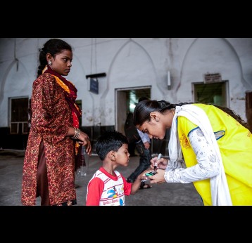 The efforts to stop polio promise to prevent innumerable children from lifelong paralysis. Credit: Gavi/India/Manpreet Romana