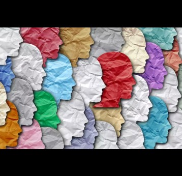 3D illustration of multicoloured profiles. Lightspring/Shutterstock
