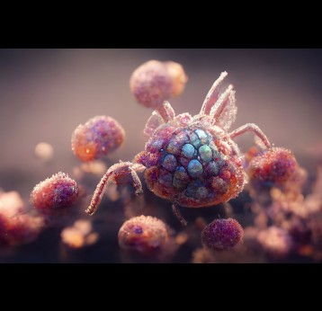 Novel Langya virus,3D rendering