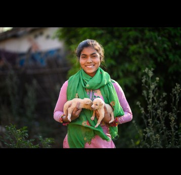 Sonu Devi Bishwakarma, 12, dropped out in grade two. But she was not missed during the HPV vaccination campaign. Gavi/2025/Ajay Maharjan